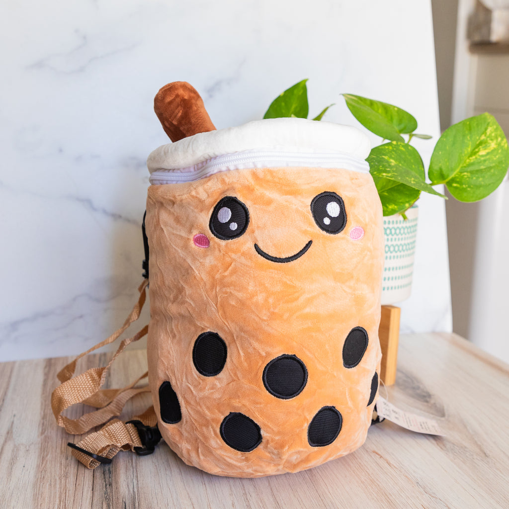 Boba Plushie Backpack / Crossbody / Strap-On Bag