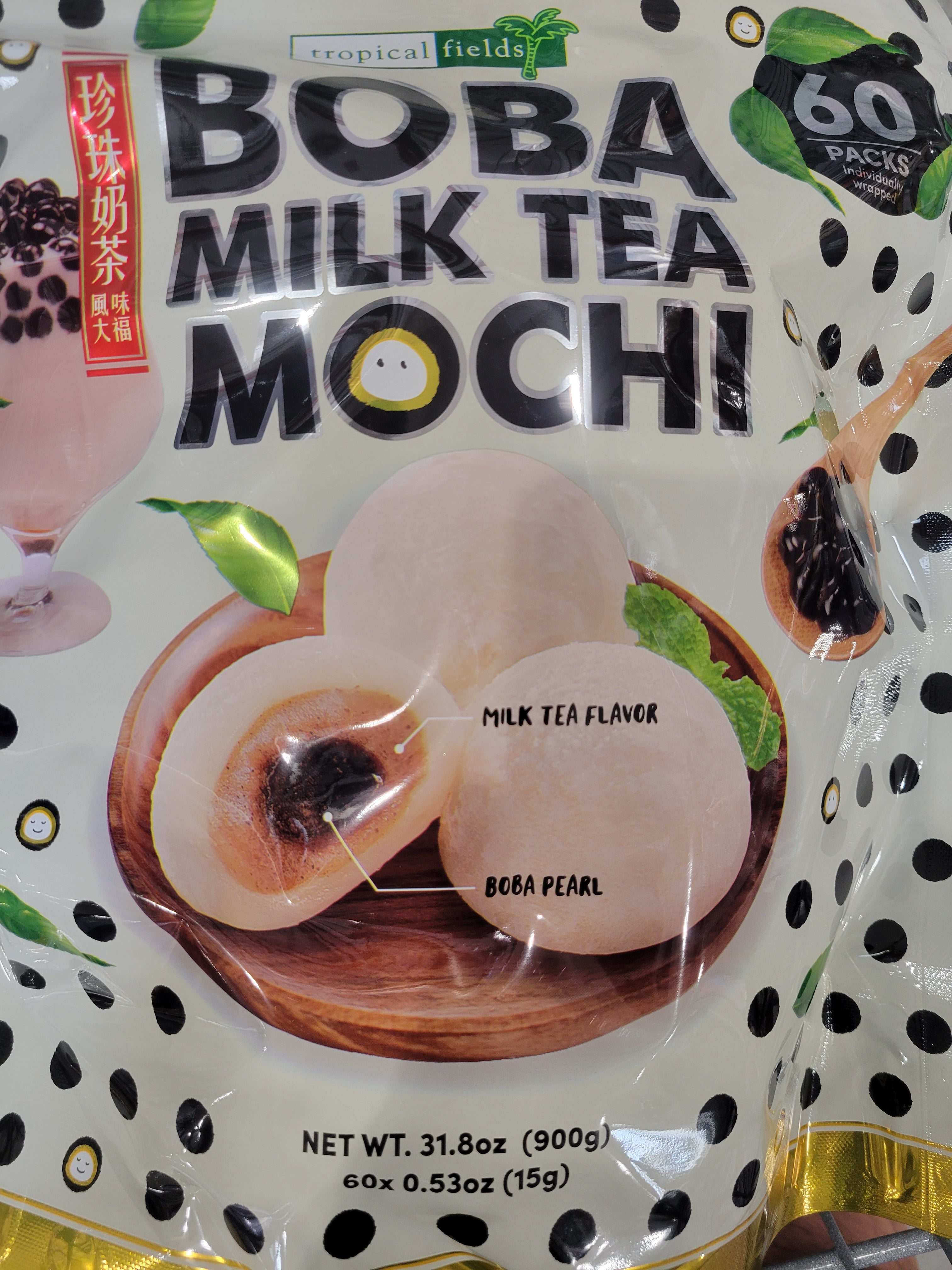 Boba Milk Tea Mochi snack (60 pc)
