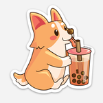 Animals Drinking Boba Stickers